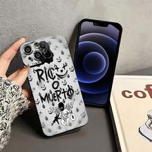 Funda para teléfono Rich or Dead Artistic compatible con teléfonos   17,  16 Pro Max,  15 Pro Max,  13 y  12. Fabricada en TPU, mejora la protección de la lente y presenta llamativos diseños gráficos que brindan una protección integral contra golpes y caídas con una apariencia elegante y moderna. Es el regalo perfecto para familiares, amigos, seres queridos, novios, novias y aniversarios. - Negro - Ver 4