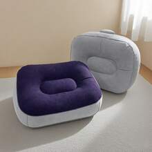 Gối hơi, gác chân bơm hơi phủ nhung PVC, ghế massage du lịch ngoài trời, gác chân cho ô tô/máy bay. - thảm lót chân - Xem 6