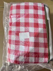 1pc Outdoor Picnic Mat, Ultrasonic Quilted Thick Extra Large Waterproof Camping Pad For Spring Outing, Camping - Red - View 17