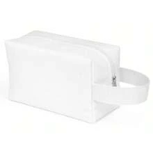Kit 5 Plain Toiletry Bags Without Print To Personalize Gift - White - View 9