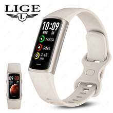 LIGE Nueva Pulsera Inteligente: Resistente a Salpicaduras, Seguimiento Deportivo, Pronóstico del Tiempo, Reproducción de Música, Recordatorio de Llamadas, Temporizador de Fotos - Reloj Inteligente Multifuncional Unisex - Ver 16