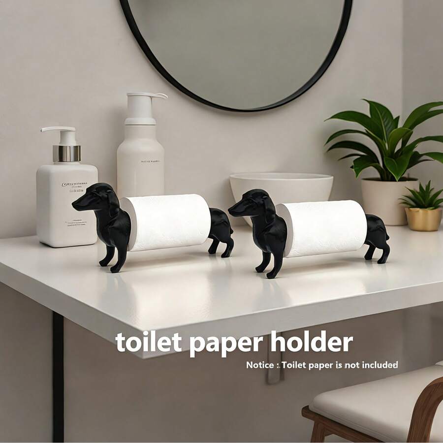 3D Printed Modern Nordic Minimalist Cute Pet Dog Toilet Paper Holder - Multicolor - View 1