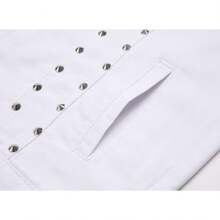 Men's Denim Vest Sleeveless Slim Fit Vintage Ripped Casual Denim Vest - White Rivets - View 6