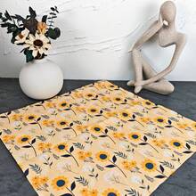 IOOJA 20/50Pcs 2ply Unfolded Size 33*33cm Hand-Painted Sunflower Pattern Printed Party Napkins Disposable Paper Napkins Suitable For Theme Parties Specially Designed For Lively Parties Essential For Company Team Building And Friends Gatherings - Multicolor - View 5