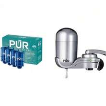 Hot /PUR PLUS Faucet Mount Replacement Filter 4-Pack, Genuine PUR Filter, 3-In-1 Powerful, Natural Mineral Filtration, Lead Removal - View 2