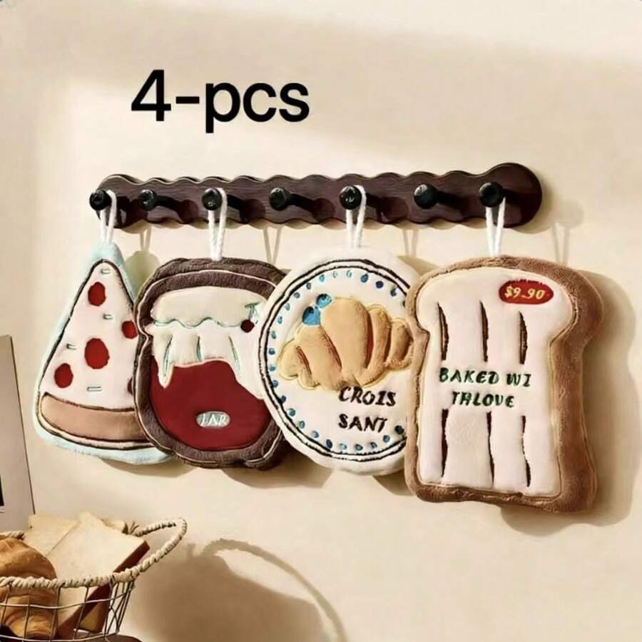 挂式可爱高性价比手巾，厨房浴室超强吸水加厚抹布 - 彩色 - 查看 1