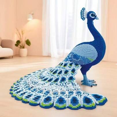 Bộ xếp hình chim công mới năm 2026, đồ chơi lắp ráp đầy thử thách, hơn 2000 mảnh ghép, trang trí văn phòng, bộ xếp hình mô hình động vật dành cho người lớn, quà tặng sinh nhật/Lễ Phục Sinh/Halloween/Giáng Sinh/Năm Mới, tượng trang trí nhà/văn phòng.