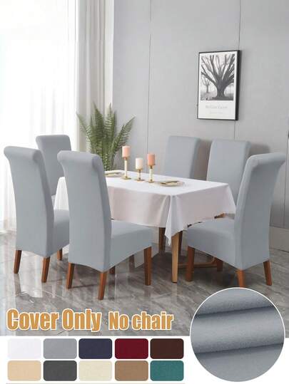 1 pièce Housse de chaise de salle à manger extra large en spandex extensible, anti-salissure pour décoration de mariage, fête et maison