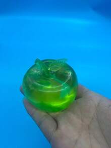 1个随机海洋/青苹果造型挤压减压慢回弹软胶玩具，感官玩具，玩具，减压玩具 - 彩色 - 查看 10