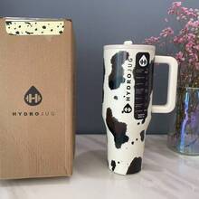 40 Oz Tumbler Stainless Steel Coffee Mug Cup Insulated Portable Vacuumhydrojug Travel Tumbler With Handle Lid Straw Water Bottle - Nhiều màu - Xem 3