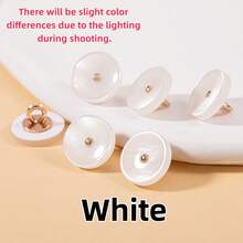 20pcs Metal Pearl Decorative Buttons, High-End Colors, Suitable For Clothing, Shirts, DIY Crafts, 12 Color Options, Size: 11mm/0.43 Inches - 20pcs - View 11