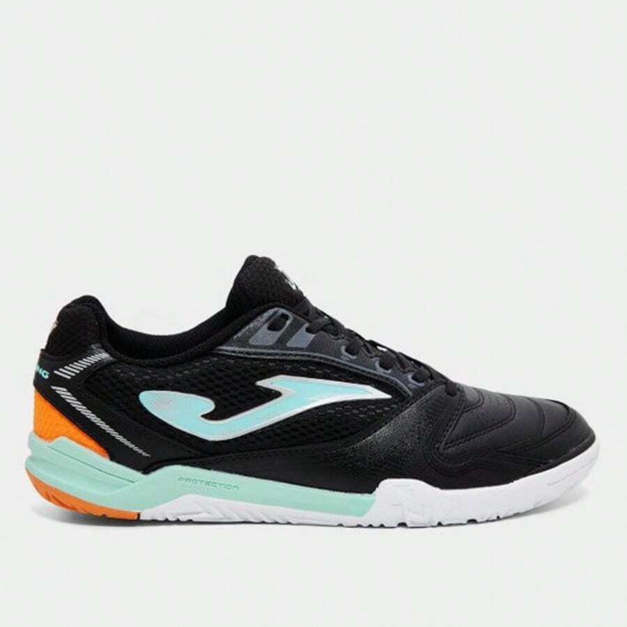Chuteira De Futsal Joma Dribling Original + Nf - Preto/Azul - Visão 1