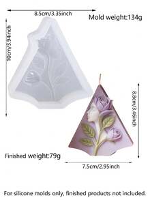 Khuôn nến silicon hình thiên thần hoa lá trang nhã, chạm khắc 3D tinh xảo, phong cách nghệ thuật lãng mạn với chất lượng cao cấp, chất liệu silicon mềm mại, độ dẻo tốt, dễ dàng lấy nến ra khỏi khuôn và vệ sinh, bền và có thể tái sử dụng. - Khuôn đúc thương hiệu nước hoa Nữ thần Hoa - Xem 9