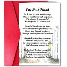 1 Heartfelt Friendship Card With Envelope – A Touching Poem To Honor Your Bestie, Celebrating The Special Times We Shared Together. Perfect For Friends Day Or Any Occasion Of Genuine Gratitude - Multicolor - View 7