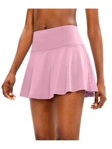 Pleated Tennis Skirt For Women With 4 Pockets Women's High Waisted Athletic Golf Skorts Skirts For Running Casual, Lightweight Athletic Golf Skorts Skirts - 粉色 - 查看 4