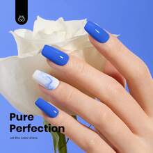 Beetles 15ML HEMA-Free Abyss Halo Blue Gel Nail Polish, Soak Off UV LED, Colorful Bottle, All-Season Manicure, Ideal Gifts For Women - Abyss Halo - 查看 3