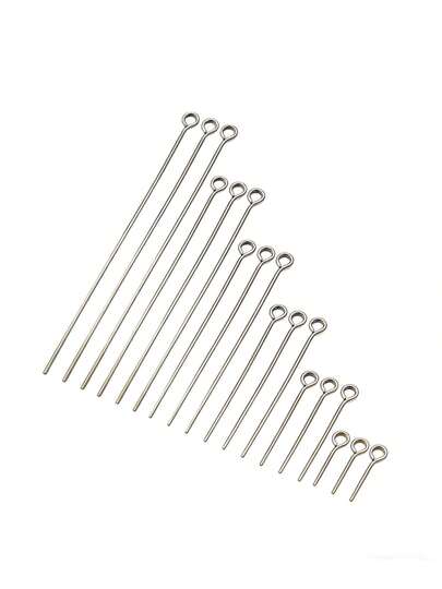 50/100pcs/Pack Stainless Steel Headpins, For Making Bracelets, Necklaces, Earrings, Beading Jewelry DIY Accessories