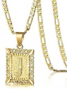 26个英文字母项链，时尚百搭的男女情侣项链，适合日常佩戴和约会 - 彩色 - 查看 16