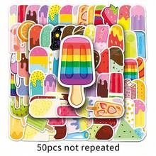 50 Popsicle Cartoon Graffiti Summer Style Fresh DIY Milk Tea Cup Mobile Phone Case Computer Waterproof Sticker - Multicolor - View 7