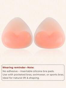 1 Cặp miếng độn ngực silicon vô hình dành cho nữ, chống thấm nước, dày dặn, mềm mại, thích hợp cho bikini, đồ bơi, váy cưới và mặc hàng ngày. - Nhiều màu - Xem 15