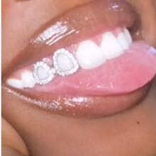 1 Set Hollow Circular Zirconia Heart Tooth Jewelry Set, Unisex Personalized Daily Wear, Music Festival, Party Accessories, Holiday Gift - Multicolor - View 3