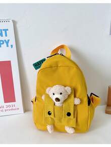 Teddy Bear Backpack Kid Backpack, Custom Name Backpack,Embroidered Name School Bag For Girl Boy,Children Backpack,Gift Birthday Child - Teddy Bear Backpack - View 10