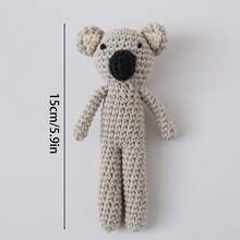 1pc Handmade Woven Rabbit Rattle - Soft Plush Rabbit Ring Toy, Suitable For Infants And Toddlers, Mixed Color Textiles, Easy To Grip, Attract Baby's Attention, Suitable For Nursery Decor, Cognitive Development, Suitable For Easter, Christmas, Birthday And Newborn Gifts, Easter Basket Stuffers - Multicolor - View 8