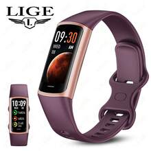 LIGE Nueva Pulsera Inteligente: Resistente a Salpicaduras, Seguimiento Deportivo, Pronóstico del Tiempo, Reproducción de Música, Recordatorio de Llamadas, Temporizador de Fotos - Reloj Inteligente Multifuncional Unisex - Ver 14