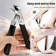 Ingrown Nail Clipper, Extra Sharp Elongated Blade Nail Cutter, Thick Hard Nail Trimmer, Home Manicure Tool Only Cuts Nails Not Skin - Multicolor - View 7
