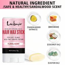 Bộ 5 sản phẩm LOCKMIO gồm sáp vuốt tóc dạng thỏi 0.56oz và sáp giữ nếp tóc viền 1.05oz dành cho nữ, giữ nếp mạnh mẽ, không gây bết dính, kèm dây buộc tóc màu hồng có thể điều chỉnh và lược chải viền tóc. - L-16wax-30gel-band-brush-5pcs - Xem 9