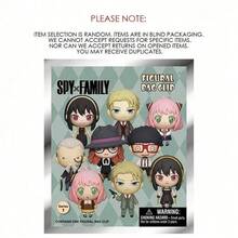 1个 Crunchyroll 官方授权的 Spy X Family 盲盒钥匙扣 3D 神秘人偶包夹背包配件收藏礼物，适合生日和节日 - 彩色 - 查看 5