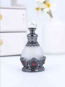 15ml Exquisite Rhinestone-Decorated Enamel Bottle, Mini Refillable Container, Portable Travel/Holiday Personal Care, Perfume & Essential Oil Sample Bottle, Home Decor, Ideal Gift For Girls (Perfume Not Included, Empty Bottle Only) - View 10