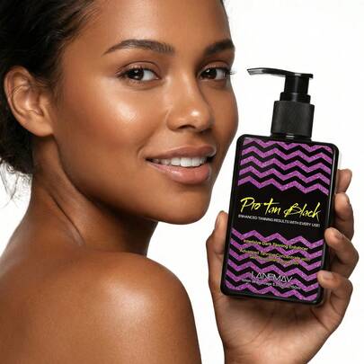 150毫升防晒美黑霜，蕴含摩洛哥阿甘油，深层滋润舒缓，打造更深邃持久的自然古铜色，延长美黑效果。