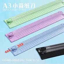 Multifunctional Portable Student Paper Cutter, Bidirectional Small Office Trimmer For Gift Cards, Coupons, Labels, Cards, Photos, A3 Trimmer - Sets - View 2