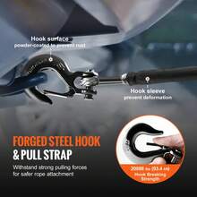 26500/32000Lbs Heavy Duty Synthetic Winch Rope - Forged Hook For Truck ATV Boat Car Outdoor Replacement - 32000lbs 85ft - View 3