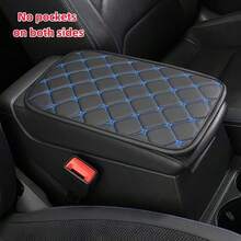Almofada de apoio de braço para carro com estampa de pentagrama (1 Peça), disponível nas versões com e sem compartimento duplo, em Pu, ideal para guardar documentos, 30,5 cm x 20,3 cm, acessório para interior de carro. - Sem bolsos - Ver 15