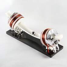 DC12V DIY High-Tech Gravity Ball Oscillator Model, Curved Ball Oscillator Home Decor, Science Gift, Curved Ball Oscillator, Curved Accelerator High-Tech Oscillator Creative Gift Home Decor, Gravity Principle Teaching, Semi-Circular Accelerator Model, Curved Ball Oscillator Model, Advanced Oscillator, DIY Science Gift - Black - View 9