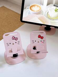 SANRIO Hello Kitty 粉色创意桌面手机/平板电脑支架，360°旋转可调节，平板电脑和手机桌面支架，适用于流媒体播放 - 彩色 - 查看 5