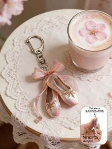 Bộ 2 phụ kiện giày ba lê, dây giày ba lê, váy ba lê màu hồng, quà tặng thanh lịch cho vũ công, trang trí túi xách, ba lô, quà lưu niệm cho các cặp đôi yêu thích ba lê, phù hợp với ba lô, túi xách, chìa khóa xe, chìa khóa cửa, thích hợp cho hẹn hò, học tập, công việc, đi làm, phụ kiện điện thoại, mùa cưới, quà tặng phù dâu, quà tặng cô dâu, các cặp đôi, Ngày Valentine, Ngày của Mẹ, Ngày Nhà giáo, Ngày Quốc khánh. - Nhiều màu - Xem 3