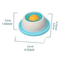 Đĩa đựng thức ăn cho thú cưng | Thức ăn ướt dạng sữa chua giúp thú cưng liếm, tiêu hao năng lượng từ từ, chăm sóc răng miệng, phù hợp cho mèo và chó, chất liệu nhựa. - Màu xanh lam - Xem 5