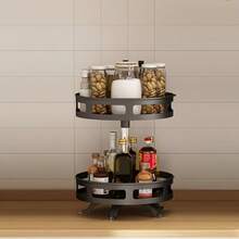 1pc Rotating 3-Tier Spice Rack, Multifunctional Countertop Condiment Organizer For Sauce, Vinegar, Seasoning - Multicolor - View 14