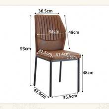 Dining Chairs - Brown - View 9