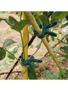 20个可调节植物夹 - 可重复使用的花卉、藤蔓、蔬菜和番茄园艺支撑架 - 耐用塑料材质，必备园艺工具 - A - 查看 9