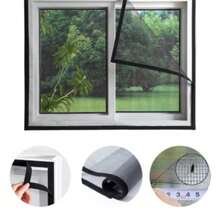 Self-Adhesive Window Mosquito Net, Insect Proof Mesh Screen For Home Use In Summer, Suitable For Doors And Windows, Available In Multiple Sizes - A - View 11