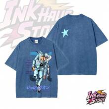 ( Part 8: The Gospel Of ) -- Short Sleeve Cotton Unisex Retro Wash Tee,Cosplay - Black - View 2