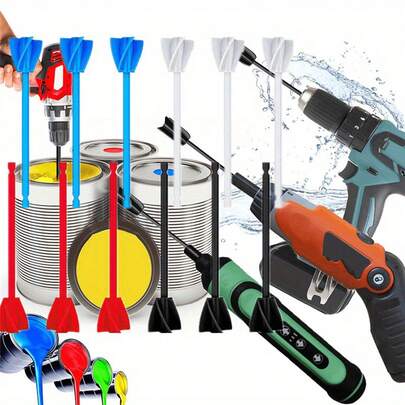 1pc/2pcs 4-Blade Epoxy Mixer,Spiral Mixing Paddles - Plastic Paint & Epoxy Resin Stirrer Attachment, Hex Shaft Compatible With Power Drills, Efficient Mixing For DIY Crafts & Painting Projects, Epoxy Mixer Paddles/Attachment , Tools For Mixing, Plastic Coating Mixing Drill Bit Accessories,1pc/4pcs Resin Mixer Paddles For Resin Drill, Epoxy Mixer Attachment For Drill, Paint Mixer/Paint Stirrer For Mixing Resin, Epoxy, Silicone Molds