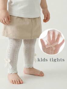 1 Stück Baby Mädchen Sommer Netzstrumpfhose - Weich, Kinder Baby Mädchen einfarbige Strumpfhose - Dehnbar und Weich, ideal für Frühlings-/Herbstoutfits - Verschiedenfarbig - Übersicht 1