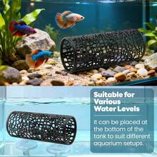 Betta Fish Toys, 1 Betta Fish Tunnel Hammock, 1 Fish Mirror With Floating Ball & 2 Exercise Training Ring Toys, Betta Fish Accessories - 1 - View 6