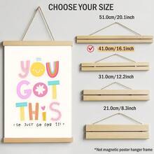 1pc You Got This Wall Art Paintings Inspirational Positive Quote Poster Cute Colorful Motivational Canvas Print Aesthetic Boho Room Decor For Kids Bedroom Nursery Office Unframed/Wooden Hanging Scroll - Multicolor - View 15