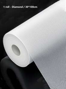 1 Rollo de Forro para Estantes, Adecuado para Gabinetes, Forro para Estantes y Forro para Cajones, Cajones y Refrigeradores, Fácil de Limpiar, Impermeable, a Prueba de Aceite, a Prueba de Humedad, a Prueba de Polvo, Puede Usarse como Tapete para Encimera de Cocina, Tapete Organizador de Cajones de Gabinetes de Muebles, Decoración del Hogar - Multicolor - Ver 16